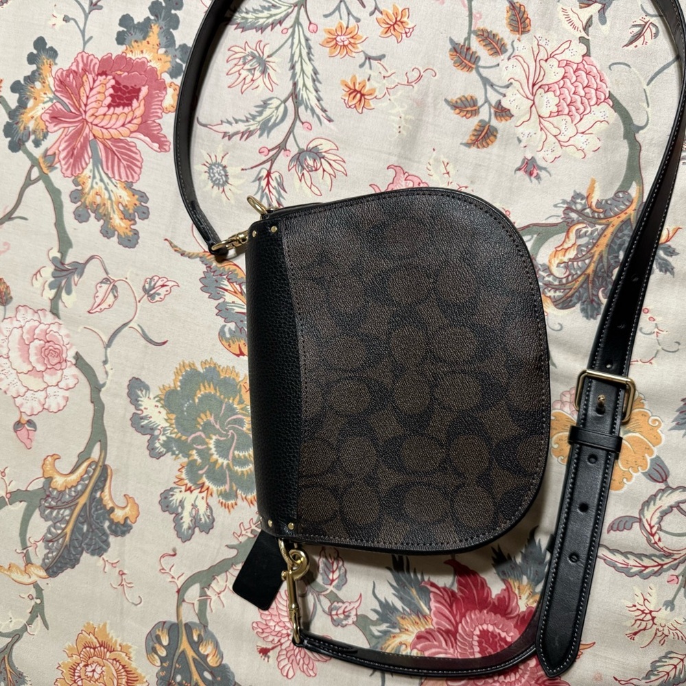 Coach Black and Brown Crossbody Bag - Picture 5 of 5